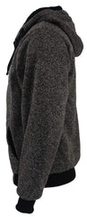 Yasumond heavyweight hoodie close-up highlighting durable shell and fleece warmth.