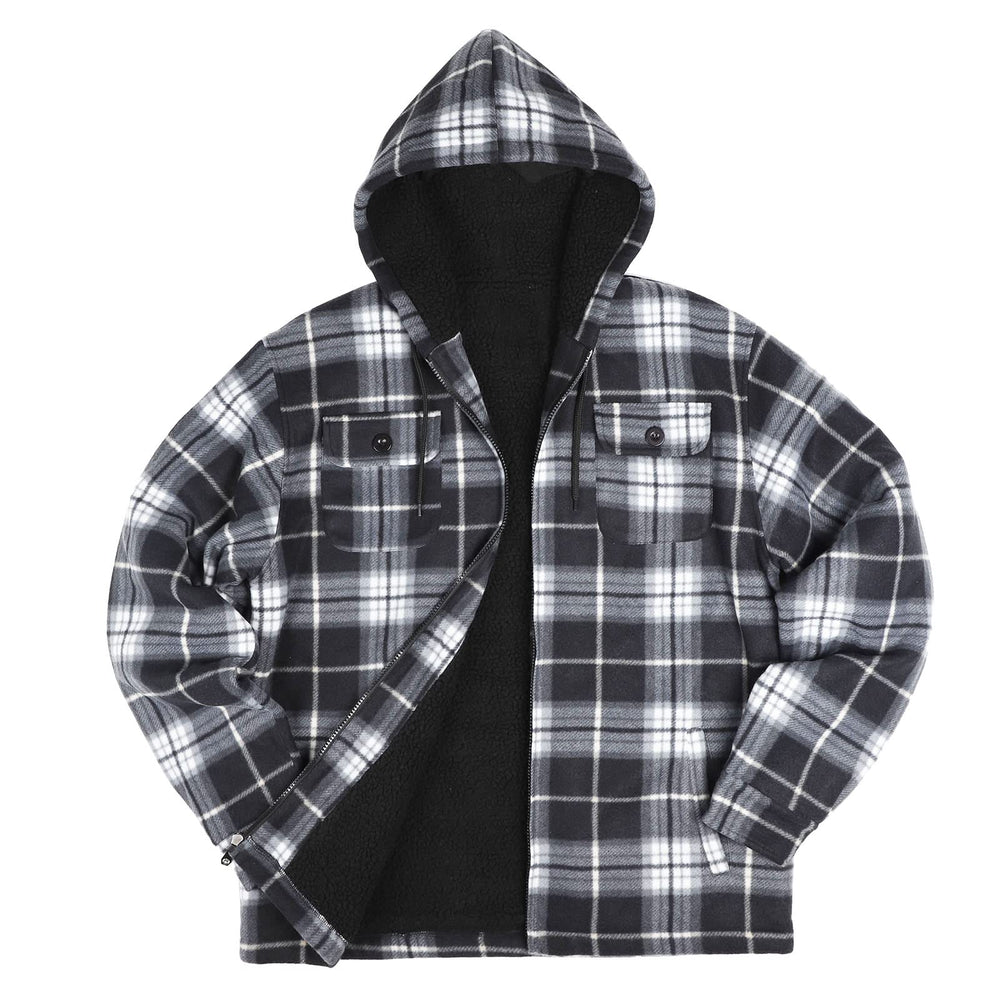 Yasumond full-zip front close-up for easy on/off and layering