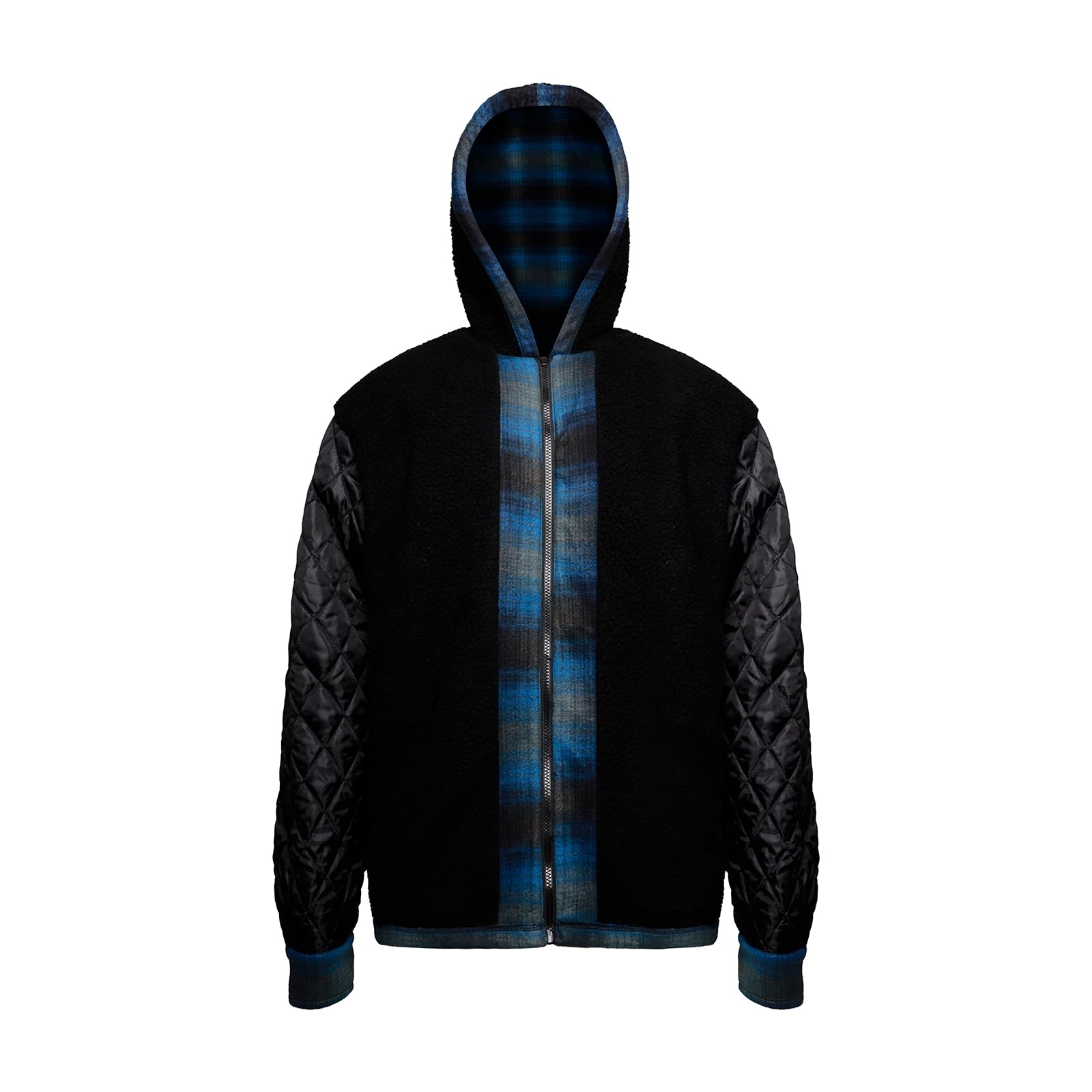 Yasumond plaid flannel jacket back view highlights cozy layering