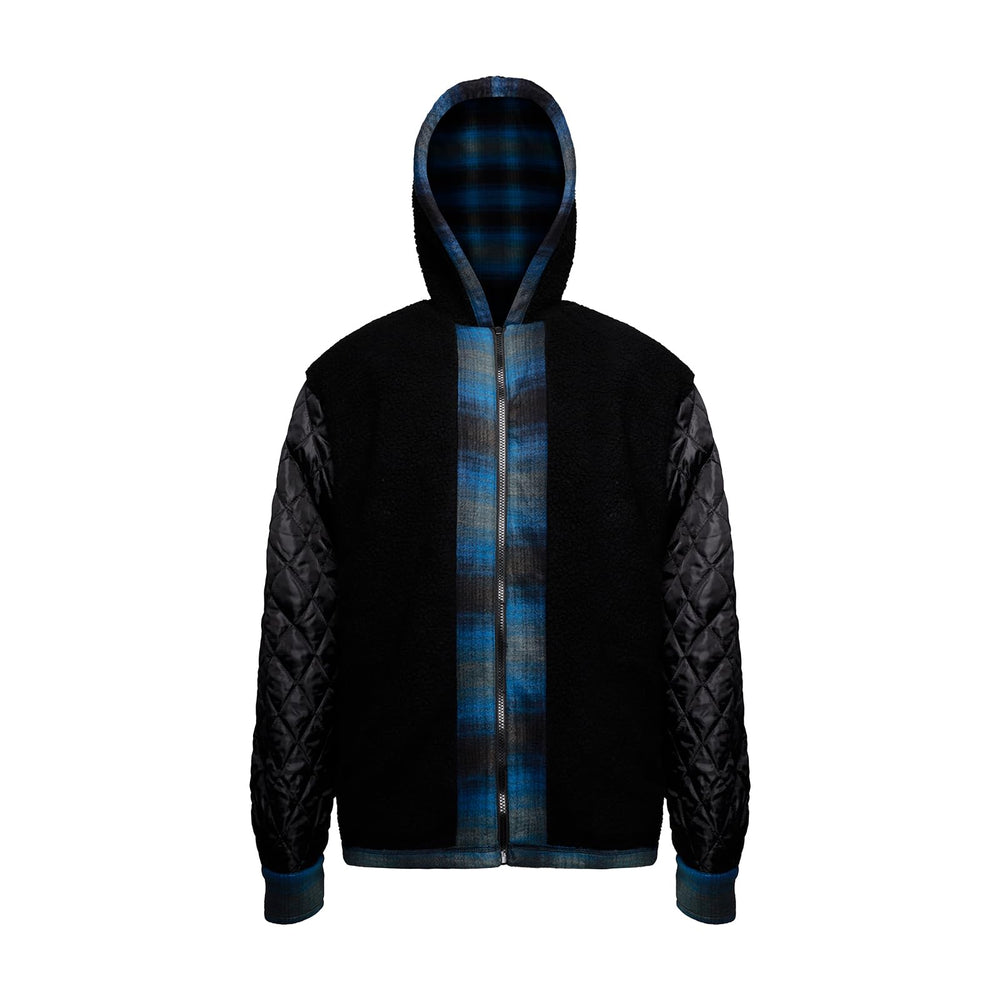 Yasumond plaid flannel jacket back view highlights cozy layering