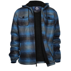 Yasumond plaid flannel jacket front view shows warm everyday wear