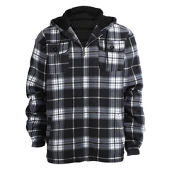 Yasumond sherpa-lined hoodie inner-lining delivers soft insulation for chilly mornings.
