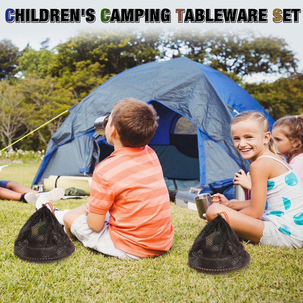 yasuwekik Scout Mess Kit camping-dining under stars setup for simple outdoor meals.