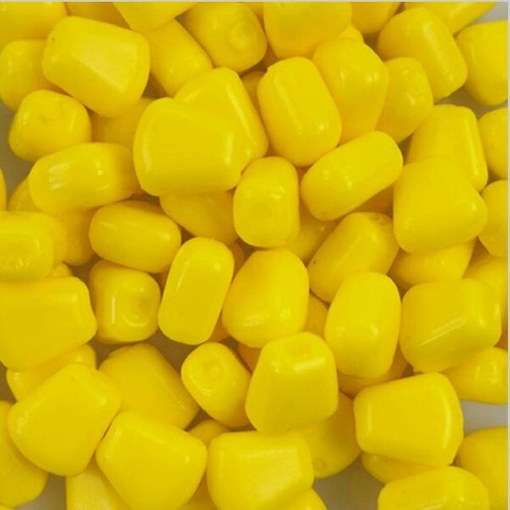 Packaging of 100 silicone corn lures for fishing