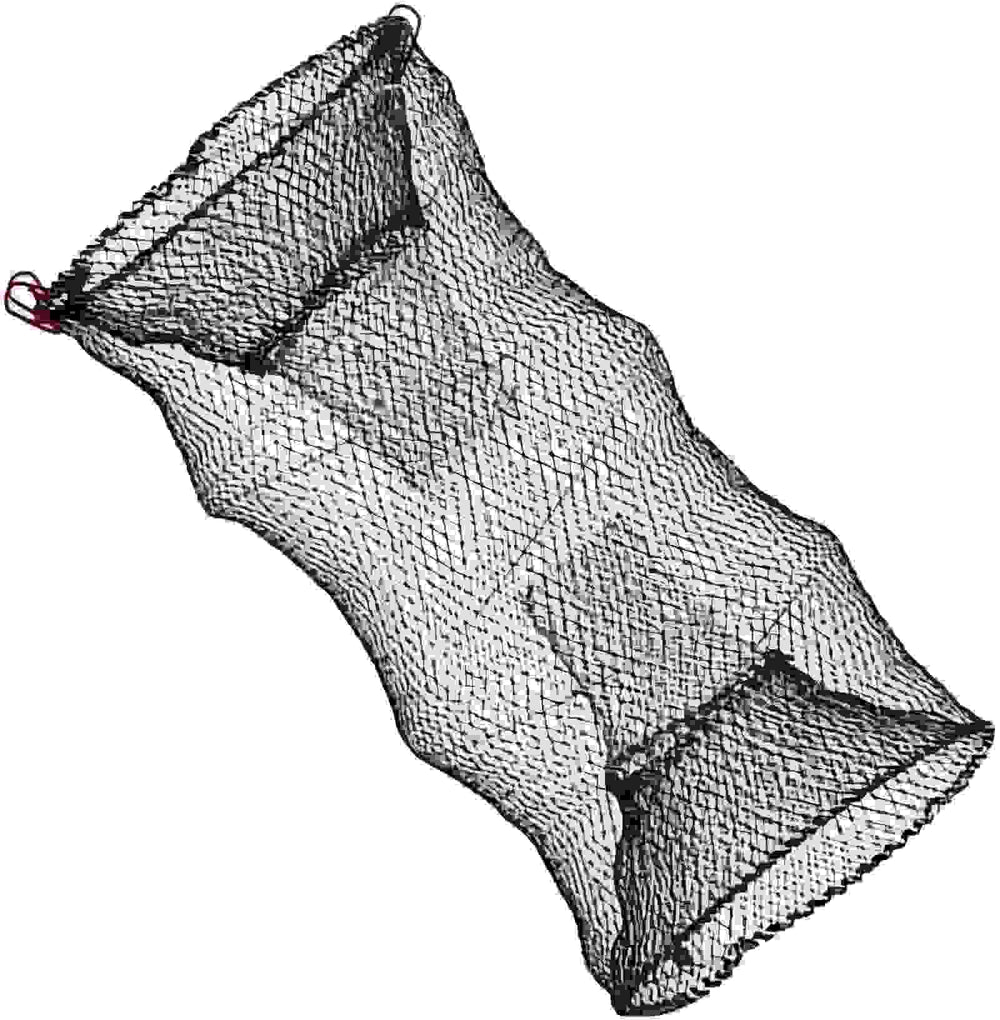 Yatrouys collapsible fishing trap net folded for portability