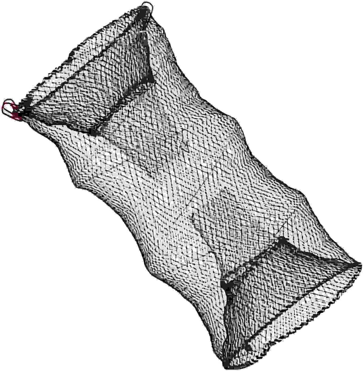 Yatrouys collapsible fishing trap net folded for portability