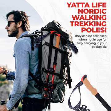 Yatta Life lightweight trekking poles ideal for travel and day hikes