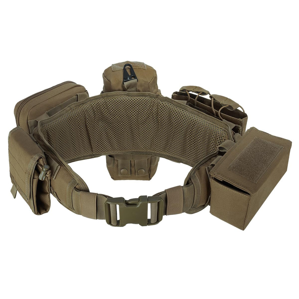 YAY YAKEDA belt with pouches attached demonstrates modular tactical organization.