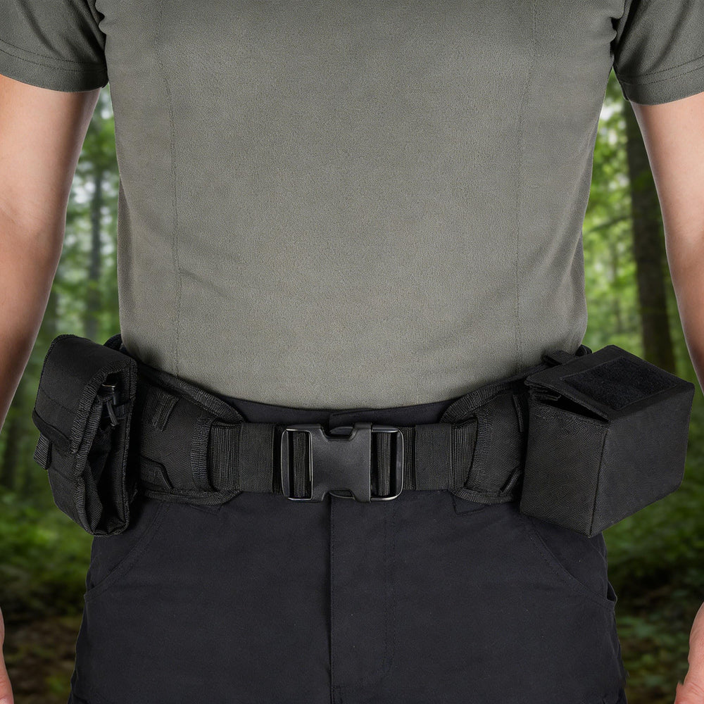 YAY YAKEDA multiuse setup suited for police, cosplay, hiking, and gaming.