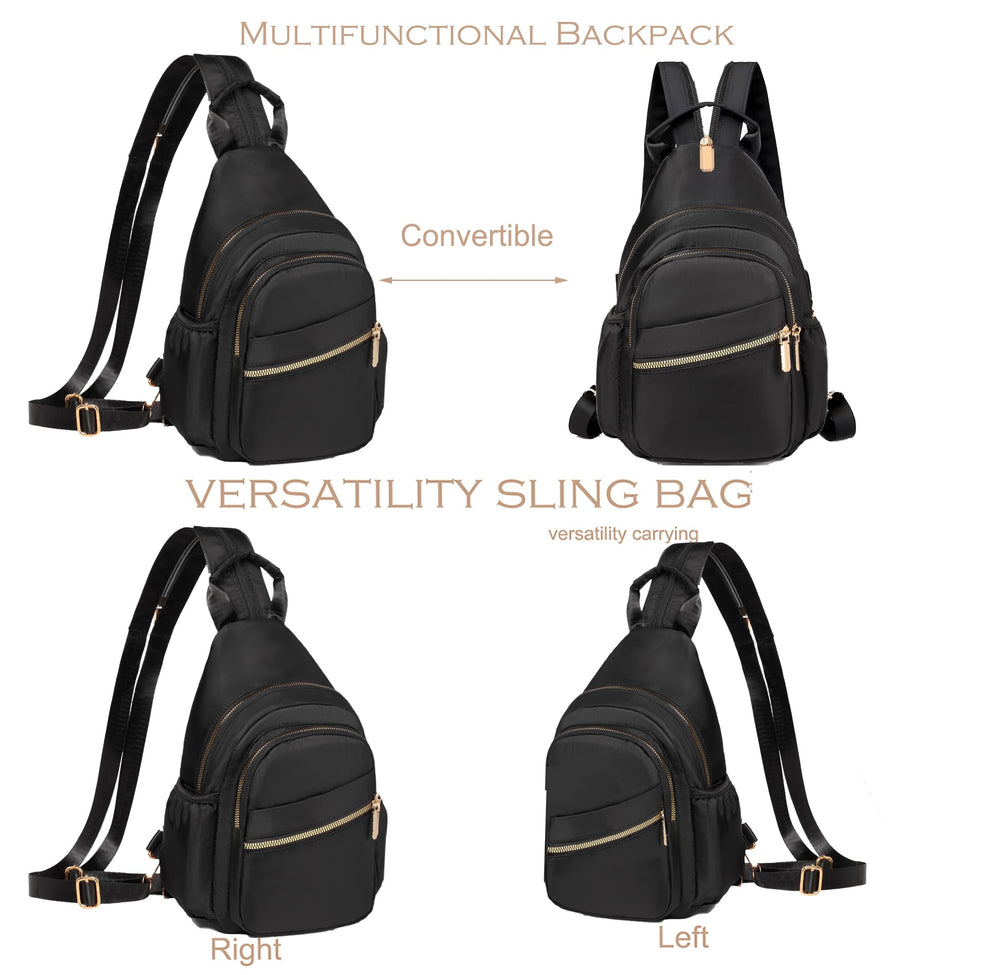 YAZEKOUS crossbody sling bag side pocket keeps essentials organized.