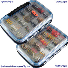 YAZHIDA flybox open with flies for organized on-water access.