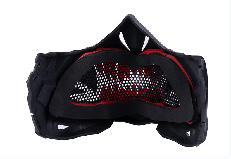 YBJMSFA airsoft mask used for masquerade or paintball scenarios.
