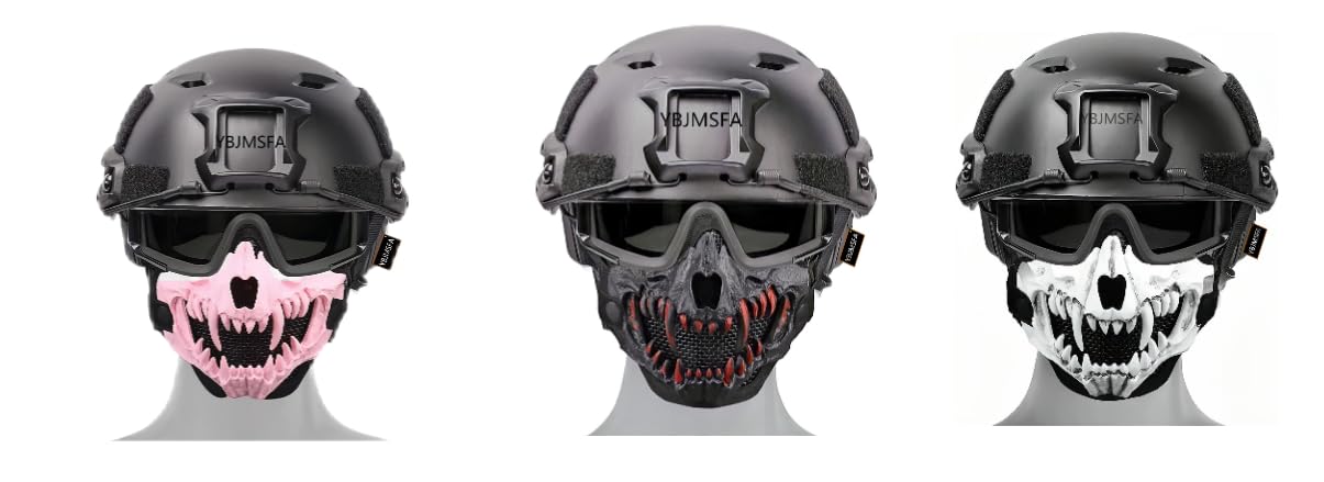 YBJMSFA compatible with helmets and goggles for versatile tactical use.