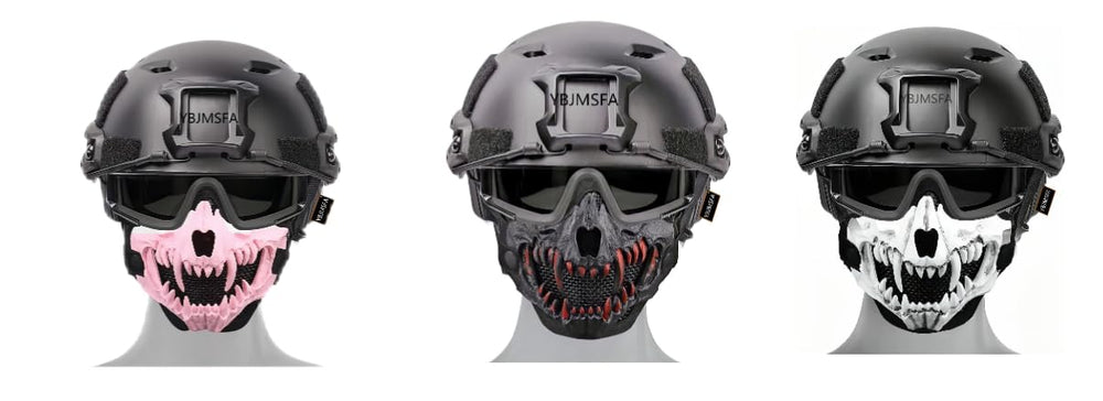 YBJMSFA compatible with helmets and goggles for versatile tactical use.