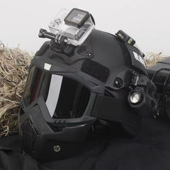 YBJMSFA MICH helmet side view highlighting lightweight, durable shell