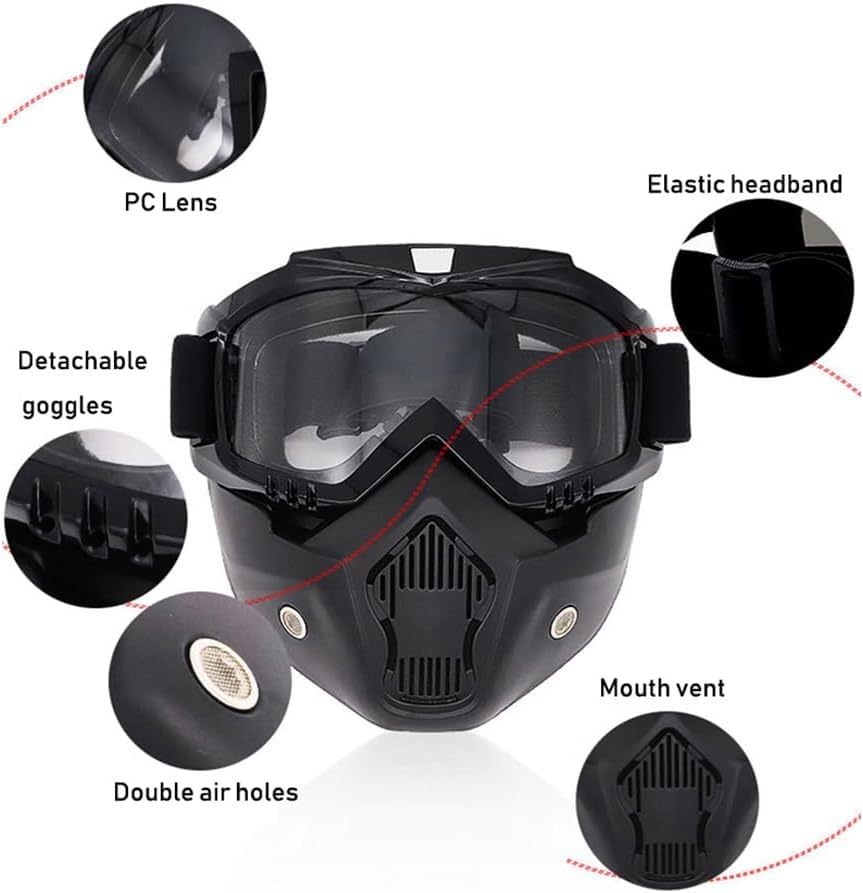 YBJMSFA MICH mask faceplate with breathable TPU body