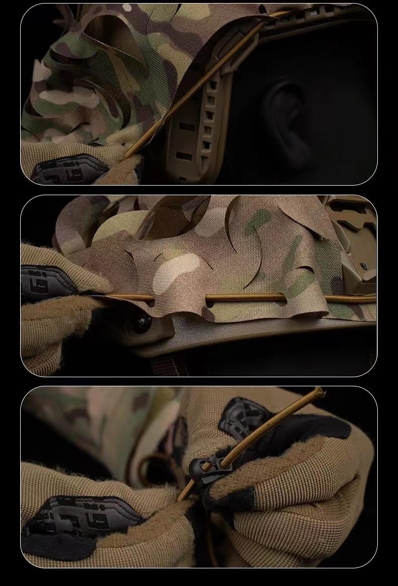 YBJMSFA multifunctional design can convert to camo hat