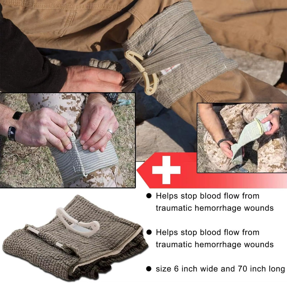 YChoolco IFAK triangular bandage and wraps for versatile immobilization.