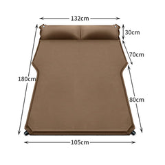 YCLNFC inflatable mattress with pillows on Kia EV6 for cozy travel sleep.