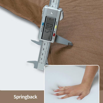 YCLNFC mattress supports up to 650 lbs for two to three adults.