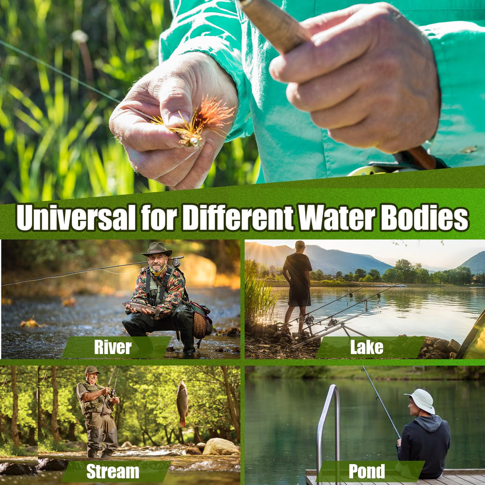 Pattern variety: 20 popular fly patterns included in the kit