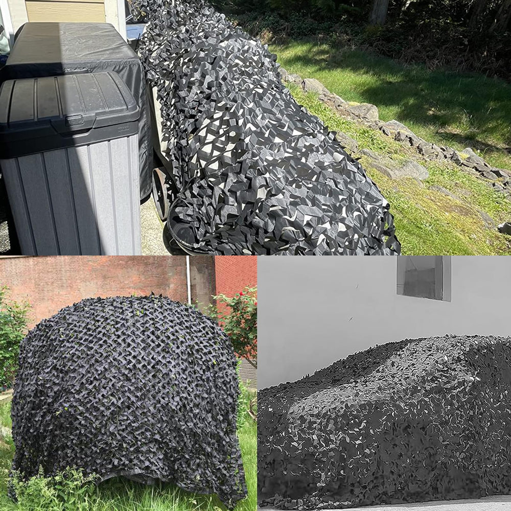 Yeacool camo netting cut-to-size compatibility with zip ties.
