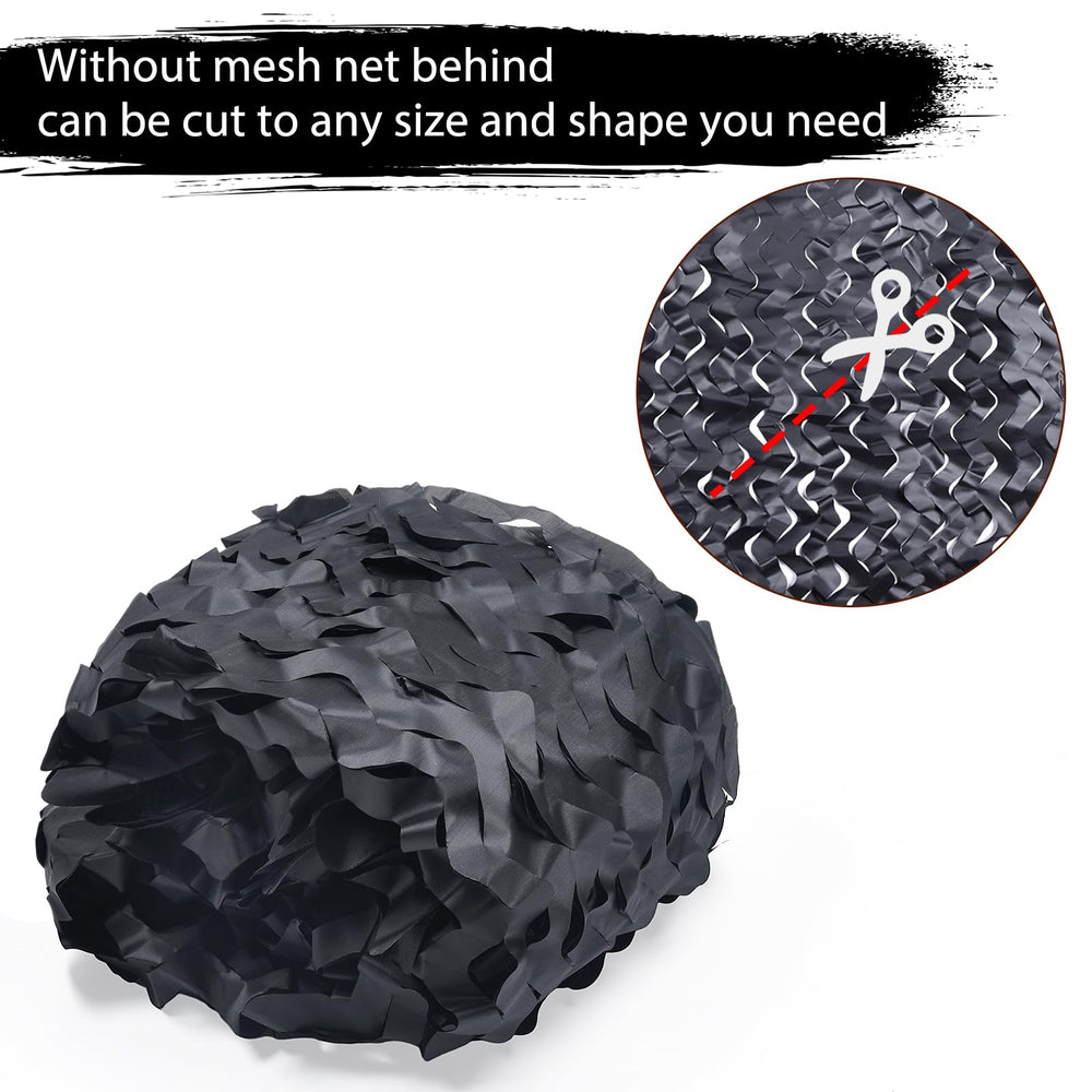 Yeacool camo netting foldable design fits in a camo backpack.