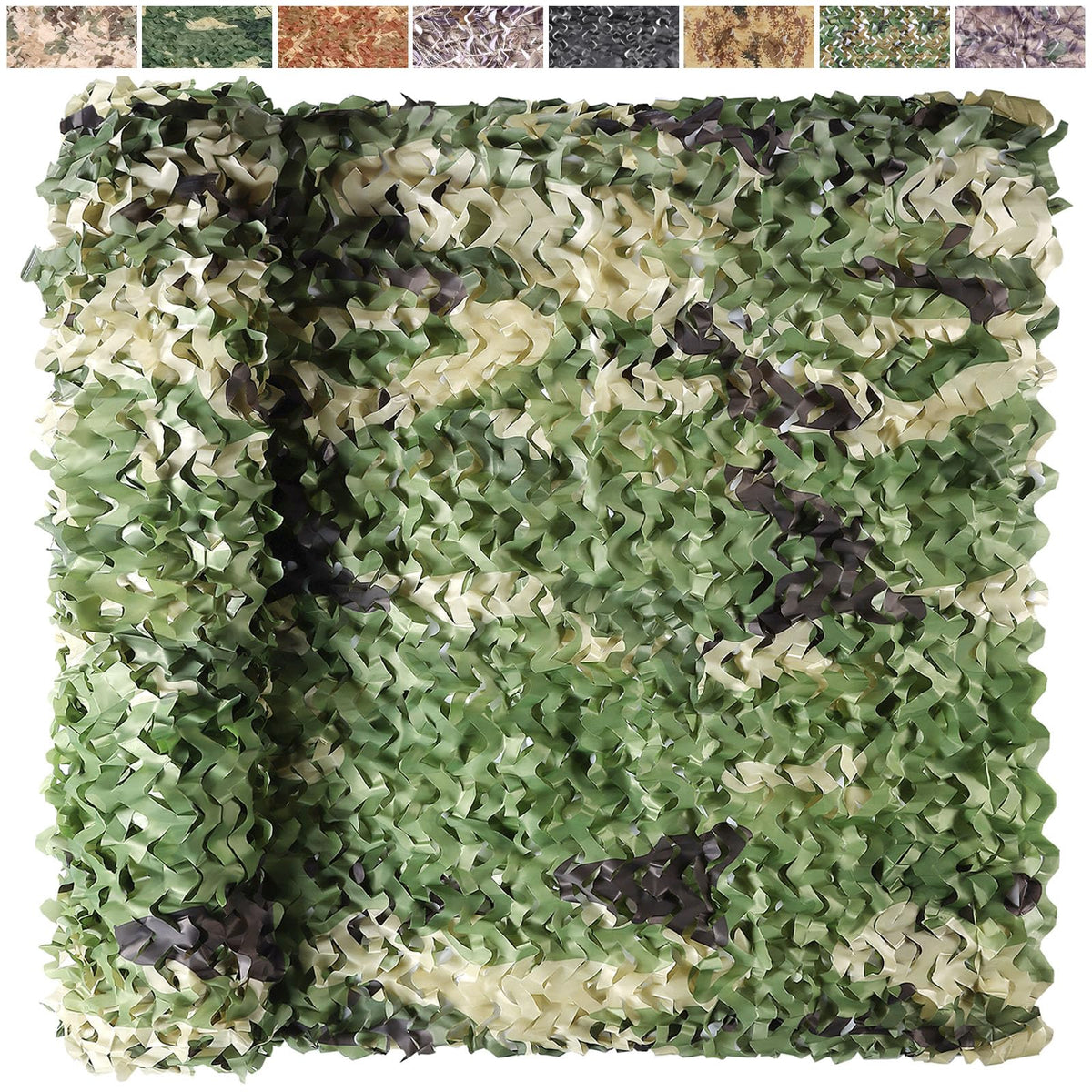 Yeacool camo netting with forest 3D leaf pattern aids natural concealment during hunts