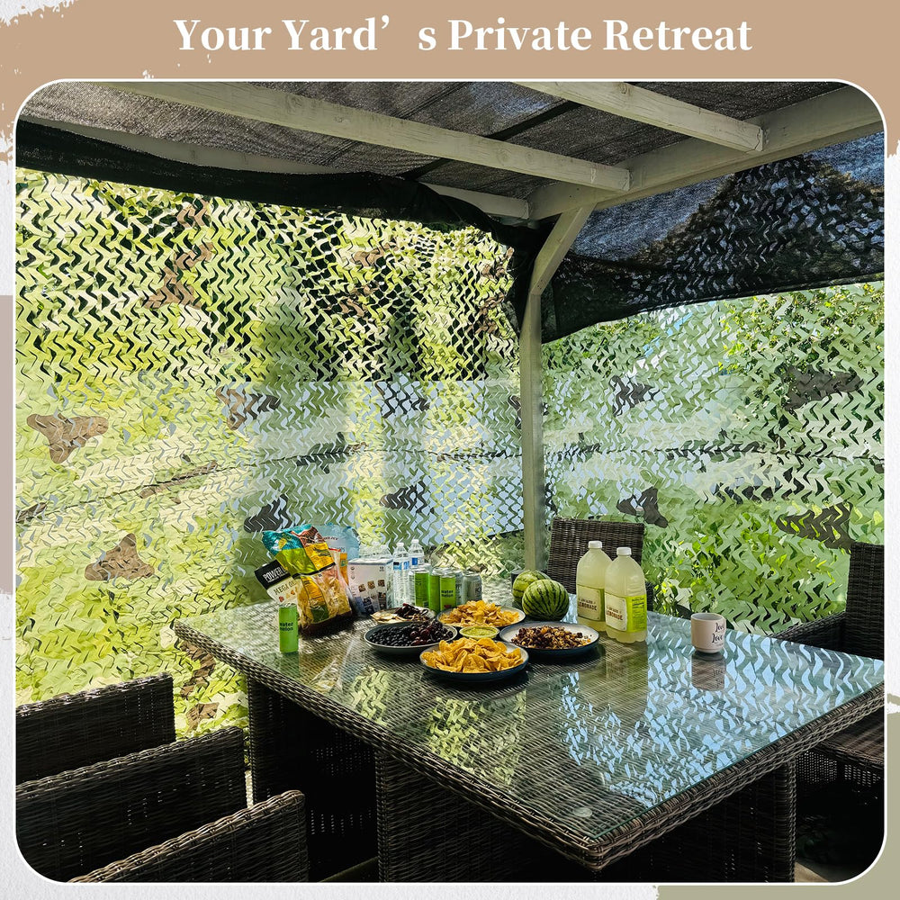 Yeacool camo netting has a non-glare finish to reduce shine during wildlife viewing