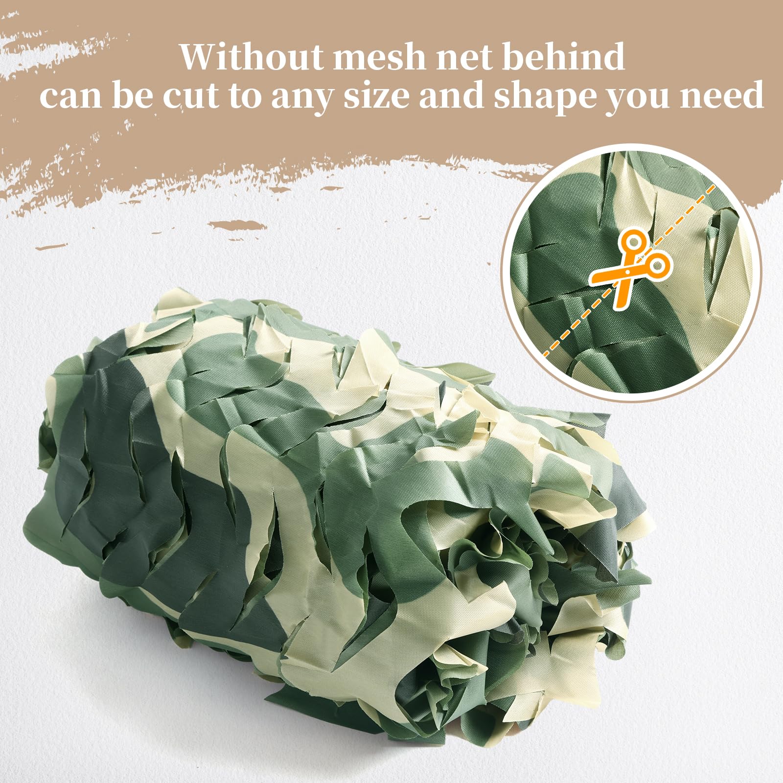 Yeacool camo netting is waterproof and quick-drying for damp weather setups