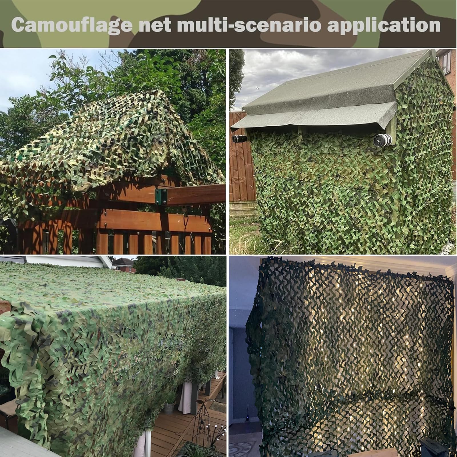 Yeacool camouflage netting party decor woodland style showing event-friendly concealment