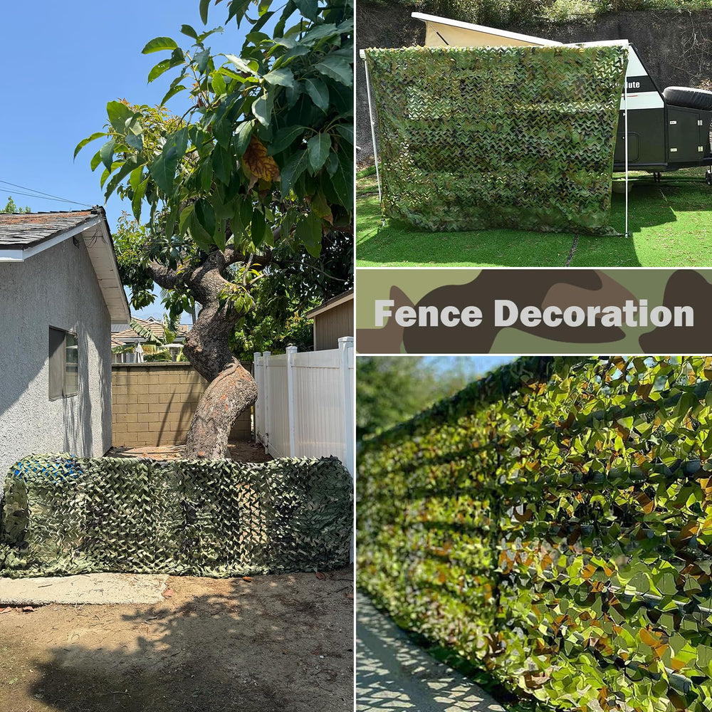 Yeacool camouflage netting waterproof non-glare surface supports durable outdoor use