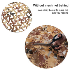 Yeacool Desert Camo Netting close-up shows 3D leaf pattern