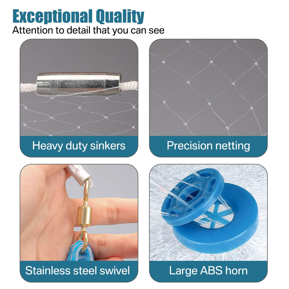 Yeahmart 3/8 mesh close-up highlights reinforced copolymer construction for strength.