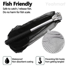 Net fully extended to approximately 21 inches