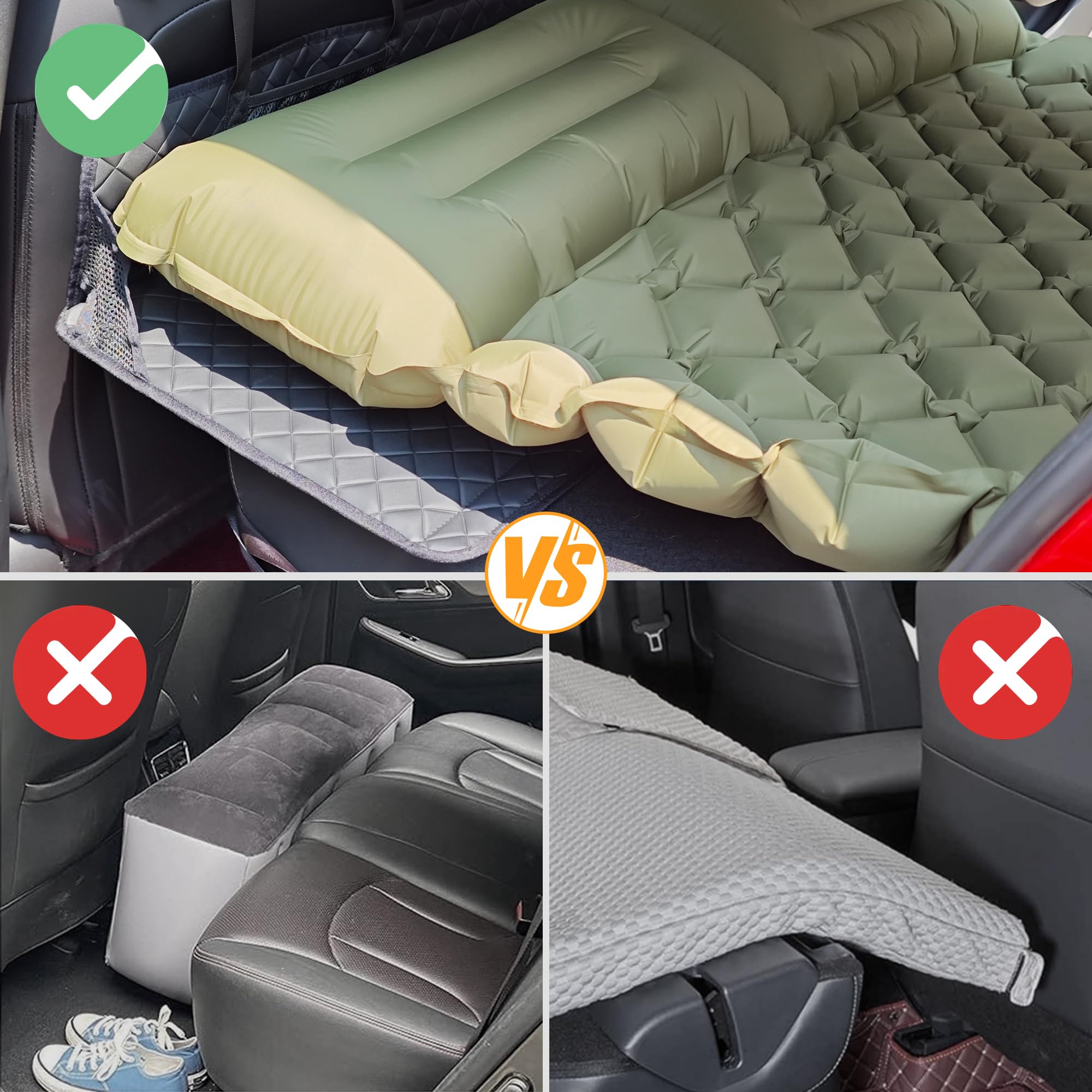 YEEKORO easy-velcro installation enables fast setup without damaging your vehicle.