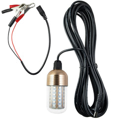 YEGRUEB LED night fishing light underwater 12V 30W IP68 green submersible lamp with 26.2ft cord