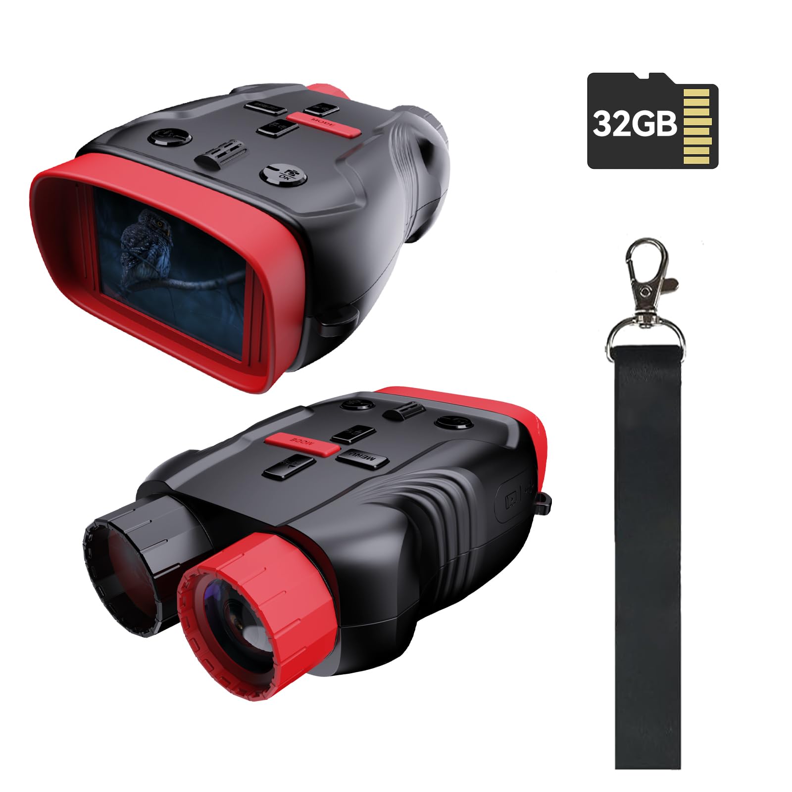 Yehtreh night vision goggles for kids show the camera display for easy framing and learning.