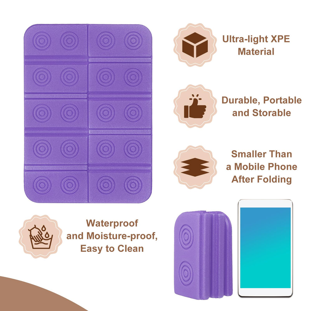 YELARXI mat folded to smartphone size for easy packing