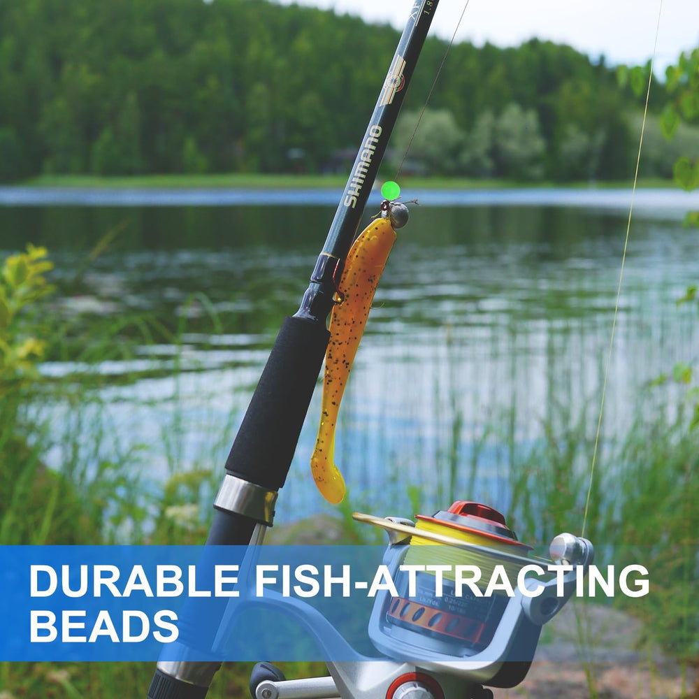 YELARXI durable, reusable beads withstand repeat casting and retrieves.