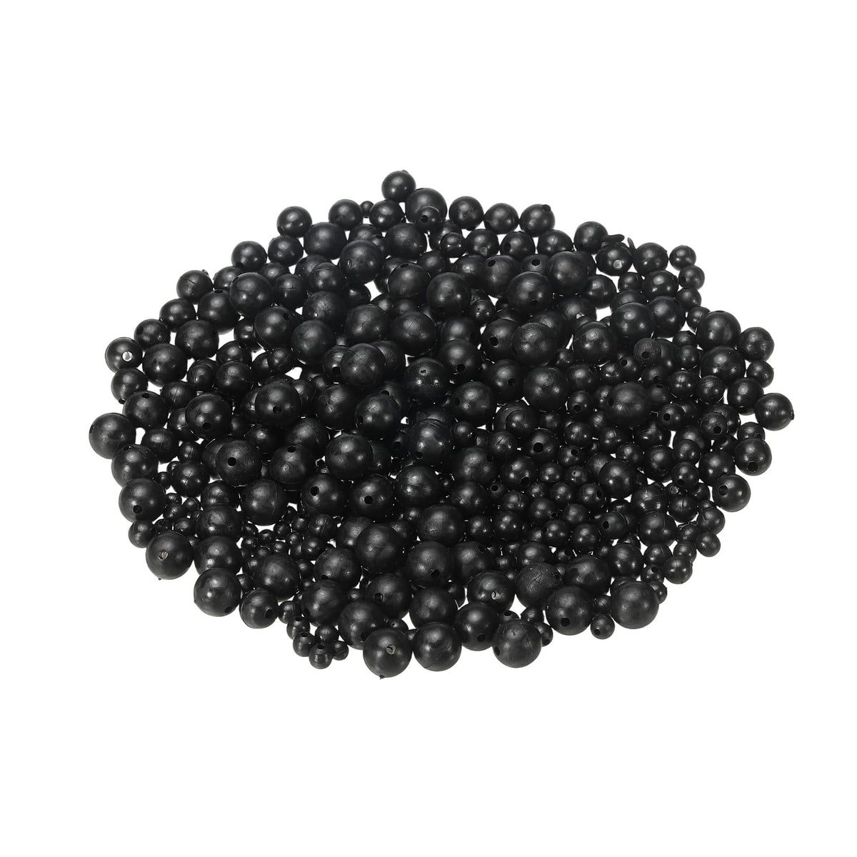 YELARXI black round fishing beads 4mm, 500-pack