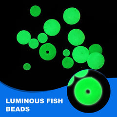 YELARXI black round fishing beads 8mm, 500-pack