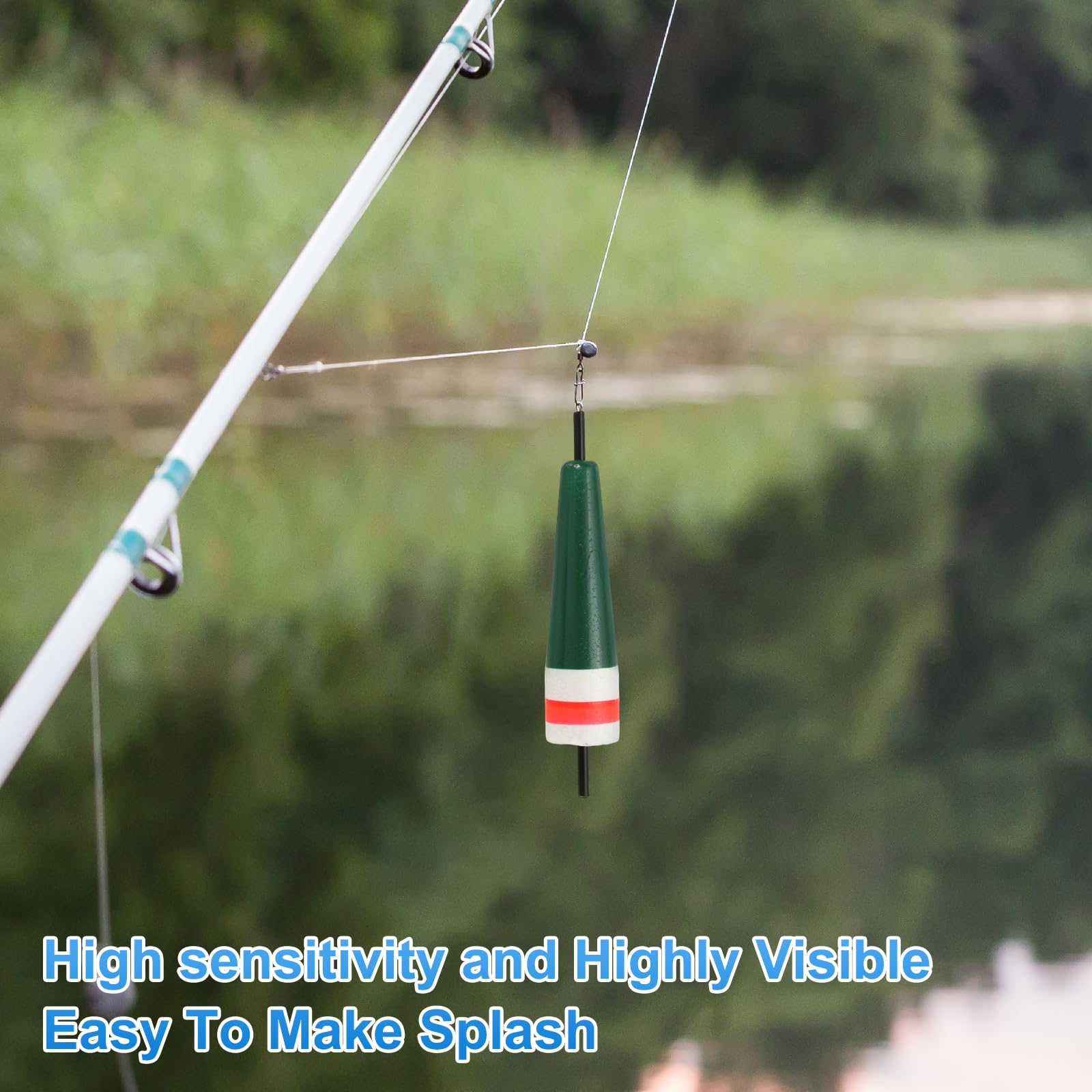 YELARXI four-pack fishing bobbers ideal for varied water conditions