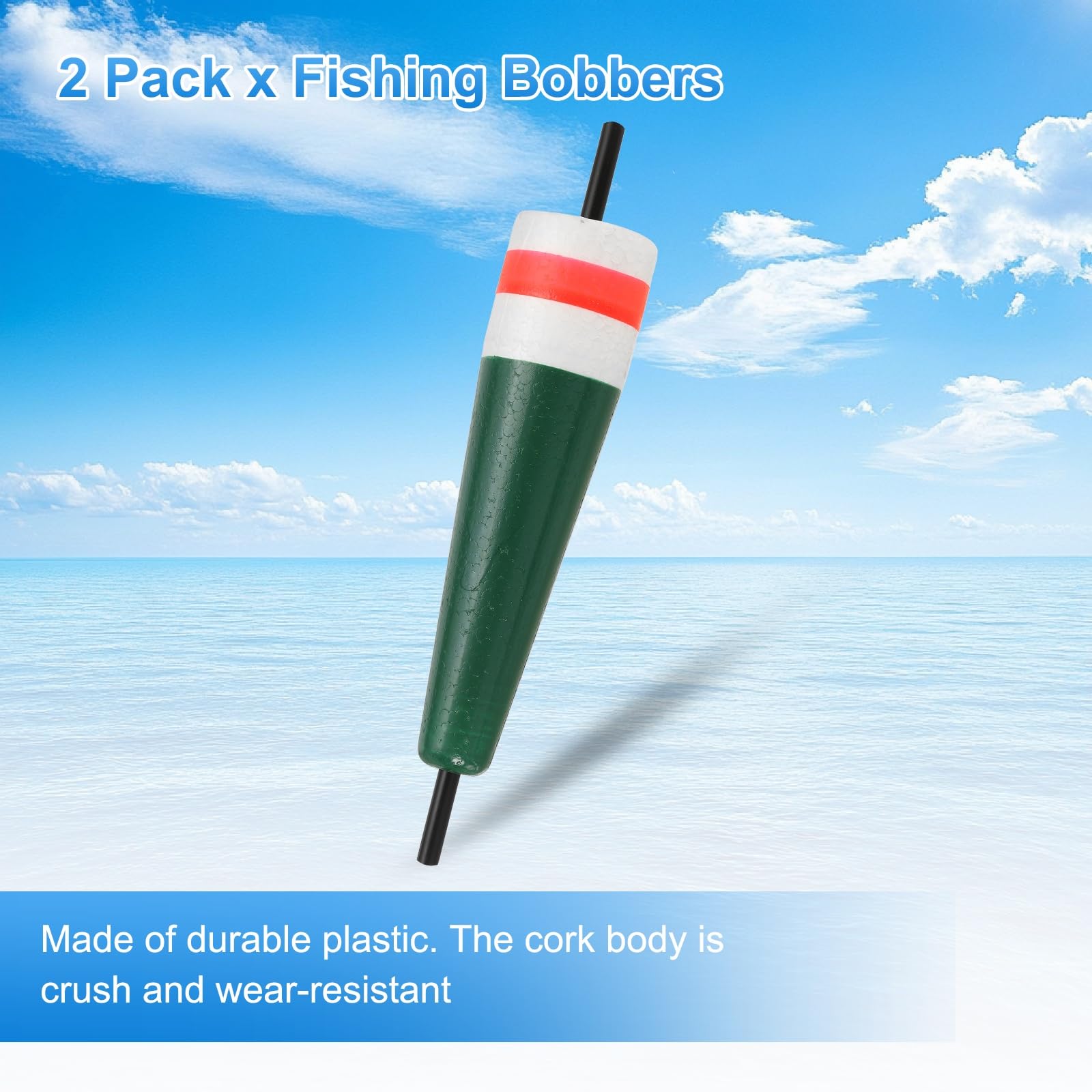 YELARXI popping cork rig action demonstrates sound and splash for attraction.