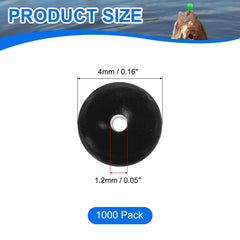YELARXI soft plastic beads improve rig flexibility and reduce line wear.