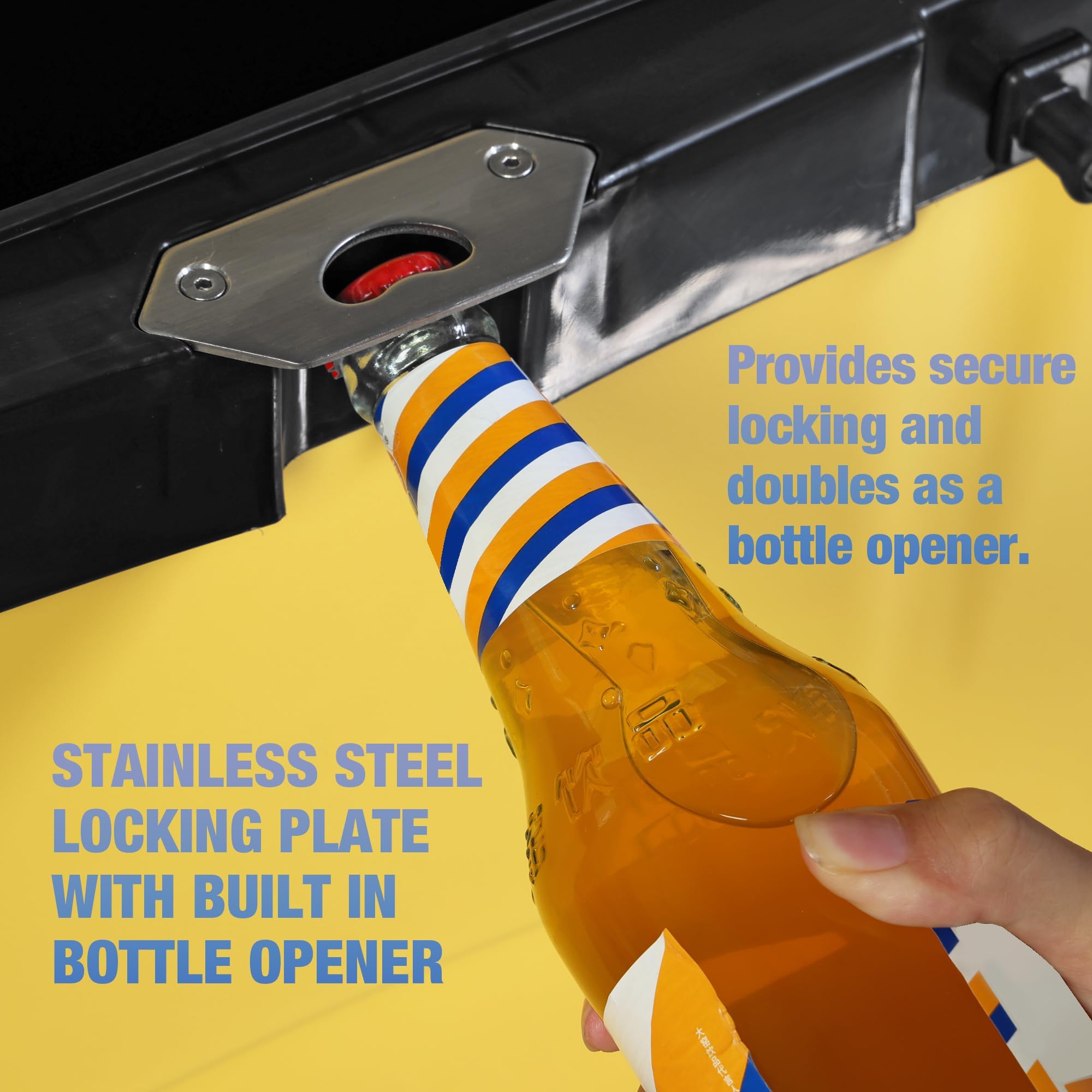 Yellow Jacket 27-qt ice cooler bottom-stability on uneven terrain.