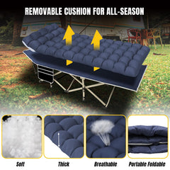 Yellow Jacket cot side pocket storage keeps essentials within reach