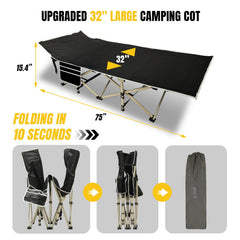 Yellow Jacket cot mattress removable for seasonal comfort and standalone use