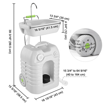 Yescom foot pump enables hands-free water flow during outdoor events