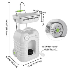 Yescom foot pump enables hands-free water flow during outdoor events